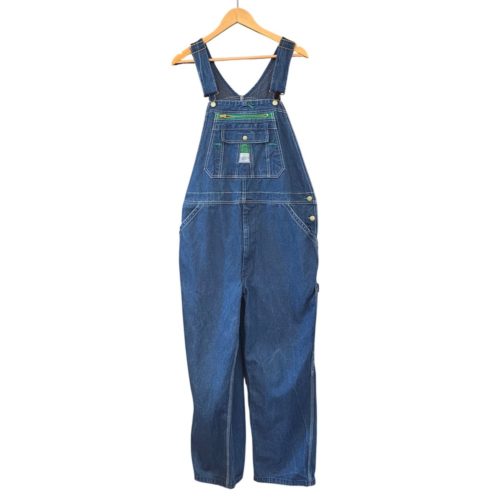 Vintage 90"s Retro Liberty Denim Overalls Workwear Gorpcore Americana 40 x 30